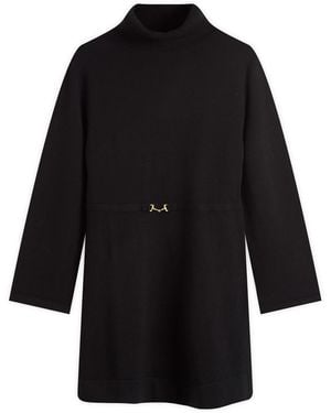 RIXO London Aly Wool Mini Dress - Black