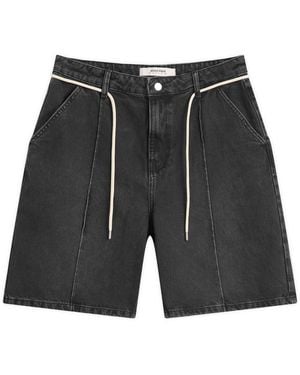 About Blank Wide Denim Short - Black