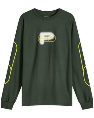Pleasures Pixel P Long Sleeve T-Shirt - Green