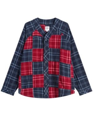 Vans Otw Flannel Blocked Shirt - Blue