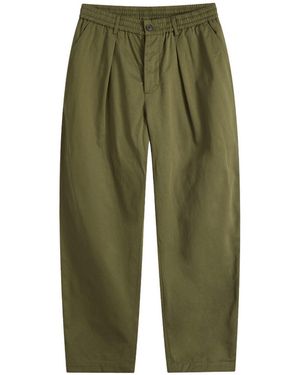 Universal Works Pleated Track Pant - Green