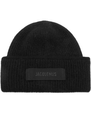 Jacquemus Grosgrain Beanie - Black
