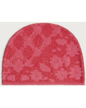 PAOLINA RUSSO Illusion Knit Beanie - Red