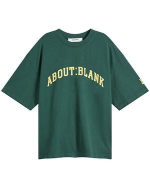 About Blank University T-Shirt - Green