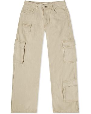 ADANOLA Pocket Detail Cargo Pant - Natural