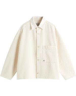 Merely Made Cropped Overshirt - White
