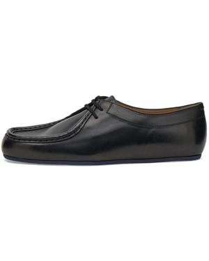 Jil Sander Leather Lace Up Shoe - Black
