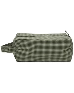 Hay Grid Wash Bag - Green