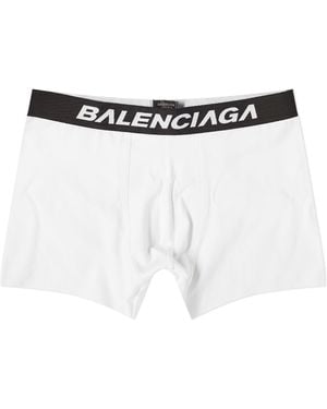 Balenciaga Logo Boxer Briefs - White