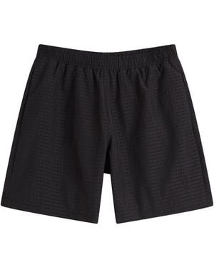 About Blank Seersucker Swim Short - Black