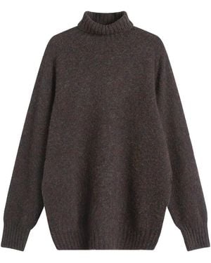 Howlin' Howlin' Sylvester Roll Neck Knit - Black
