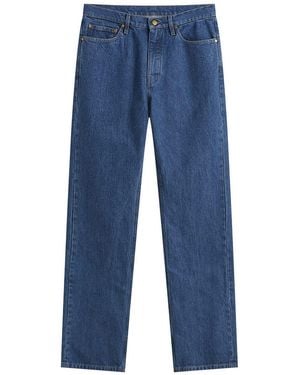 Jil Sander Straight Cut Denim Jeans - Blue