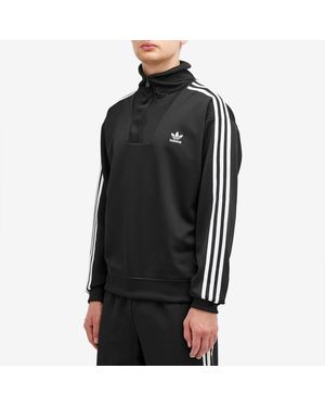 adidas Funnel-Neck Quarter-Zip Track Top in Blue for Men | Lyst