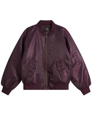 Anine Bing Leon Bomber Jacket - Purple