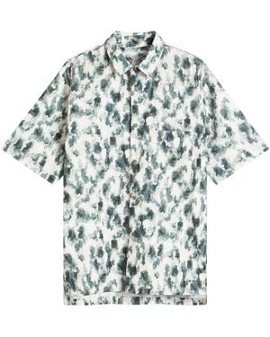 Snow Peak Printed Breathable Quick Dry Shirt - Blue