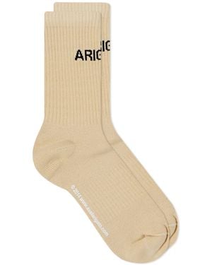 Axel Arigato Arigato Logo Tube Sock - Natural