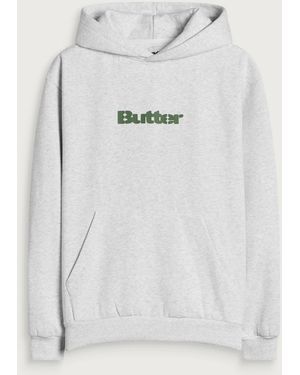 Butter Goods Stencil Logo Hoodie - Grey