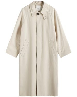 DUNST Cotton Mac Coat - Natural