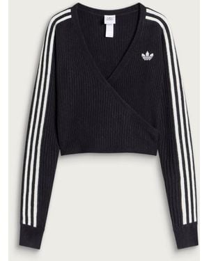 adidas X Jennie Knit Wrap Cardigan - Blue
