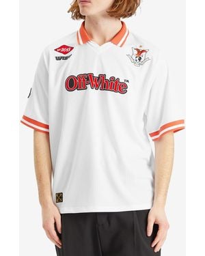 Tシャツ・カットソー OFF WHITE Men Polo Shirts OMAA161C99JER0010110 White Off-White T-shirt with logo - White - Men | OMAA027C99JER0170110