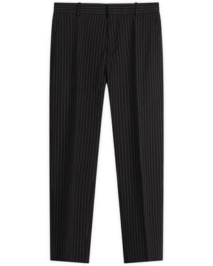 Acne Studios Pinstripe Trousers - Black