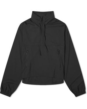 GIRLFRIEND COLLECTIVE Hummingbird Windbreaker Half Zip Jacke - Black