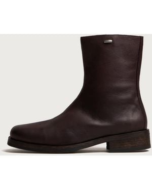 Our Legacy Waxed Bovine Camion Boot - Black