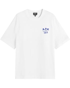 A.P.C. Disco Print T-Shirt - White
