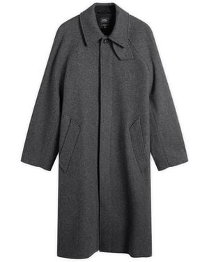 A.P.C. Manteau Raglan Sleeve Coat - Grey