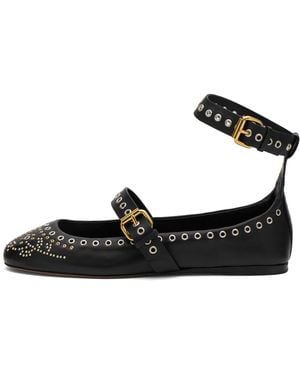 Isabel Marant Ylza Embellished Ballet Shoes - Black