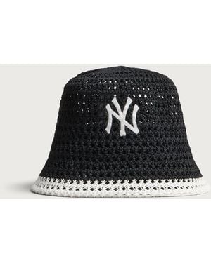 KTZ New York Yankees Knitted Bucket Hat - Black