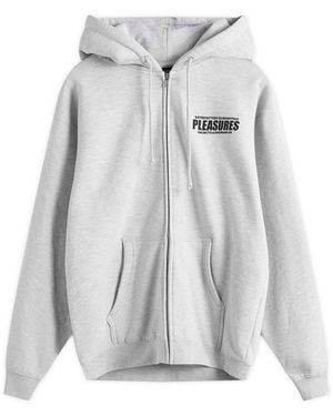 Pleasures Staff Zip Hoodie - Grey