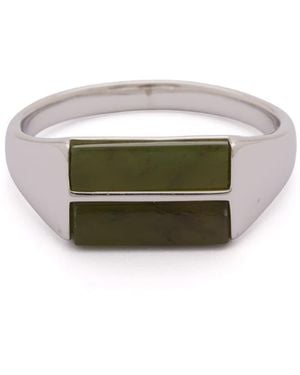 Miansai Duo Jasper Ring - Metallic