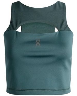 On Shoes Train Volt Crop Top - Green