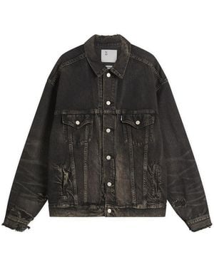 Junya Watanabe Garment Dyed Denim Jacket - Black