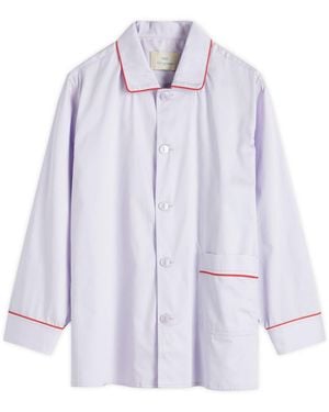 Hay Outline Long Pyjama Shirt - Blue