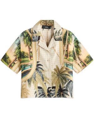Amiri Paradise Print Shirt - Metallic