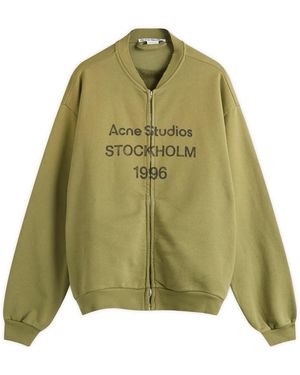 Acne Studios Fiah U Zip 1996 Bomber Jacket - Green