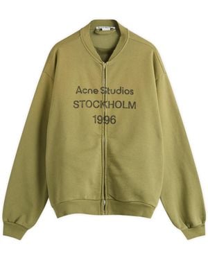 Acne Studios Fiah U Zip 1996 Bomber Jacket - Green