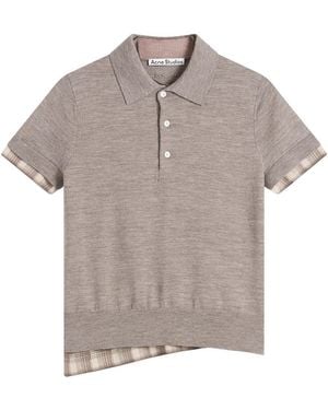 Acne Studios Kalissa Double Archetypes Polo - Gray