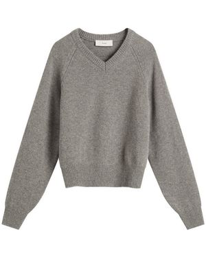 DUNST V-Neck Sweater - Gray