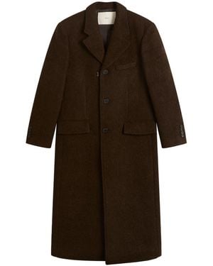 DUNST Wool Boucle Coat - Brown