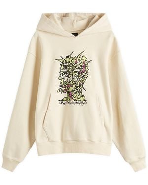 Brain Dead Scrambled Head Hoodie - Natural