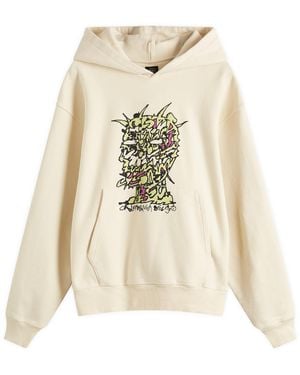 Brain Dead Scrambled Head Hoodie - Natural