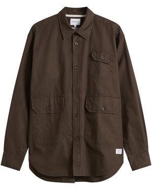 Norse Projects Espevik Oversized Utility Shirt - Brown