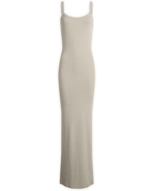 Represent Initial Baby Rib Maxi Dress - Natural