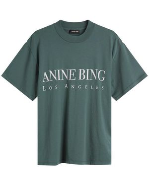 Anine Bing Ashton Los Angeles T-Shirt - Green