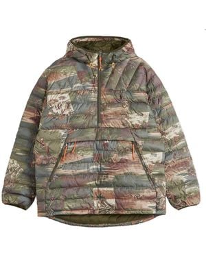 Polo Ralph Lauren Ski Camo Ripstop Half Zip Jacket - Grey