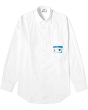 Vetements My Name Is Shirt - White