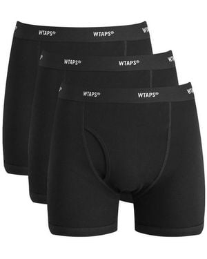 WTAPS 03 Skivvies 3-Pack Boxer Shorts - Black